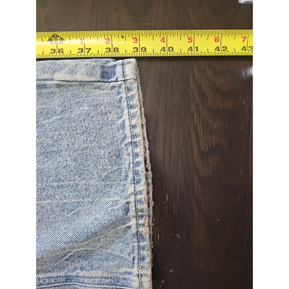 Pacsun Jordyn Low Rise Straight Denim Jeans Womens Size 28 Blue Distressed - Picture 10 of 12